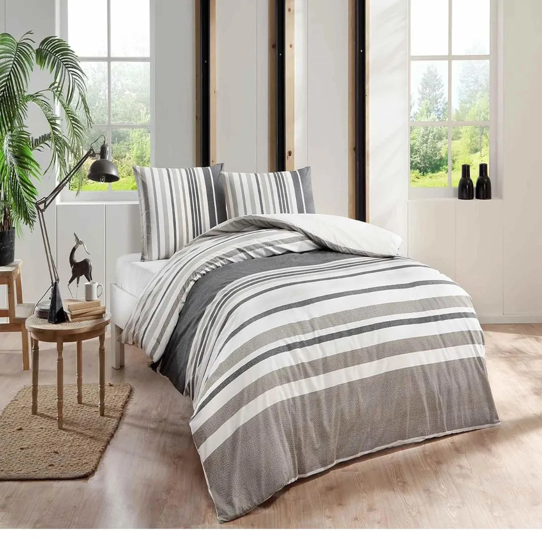 60286639 Tac Echo set posteljine za dve osobe braon  | Tellux - Vaš put do savršenog doma