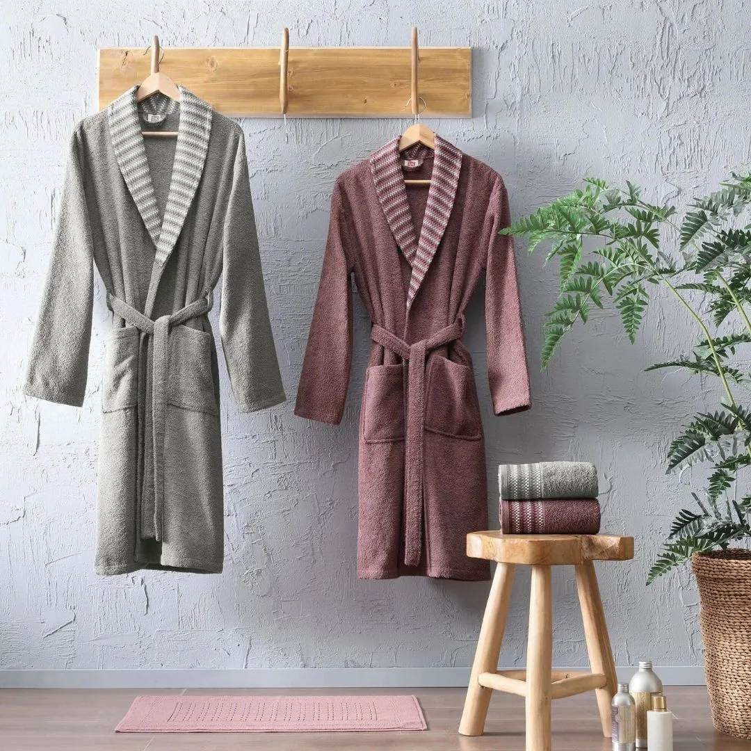 71317555 Tac Simple porodični set bademantila boja šljive  | Tellux - Vaš put do savršenog doma