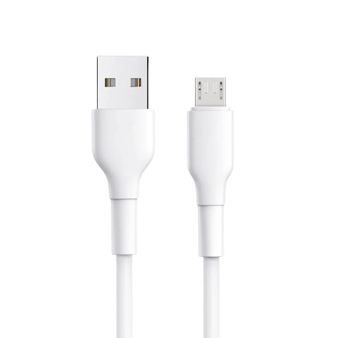 208895 Data Kabl Pluginn Pl-AmB USB na micro USB beli 2m  | Tellux - Vaš put do savršenog doma
