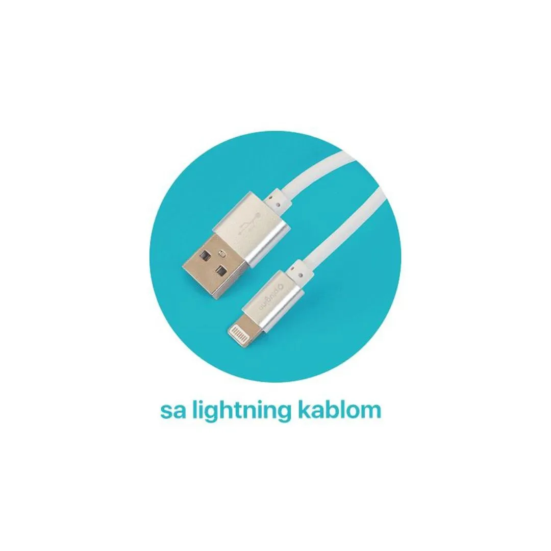 206599 Kućni punjač Pluginn Pl-D47 2xUSB sa lightning kablom beli  | Tellux - Vaš put do savršenog doma