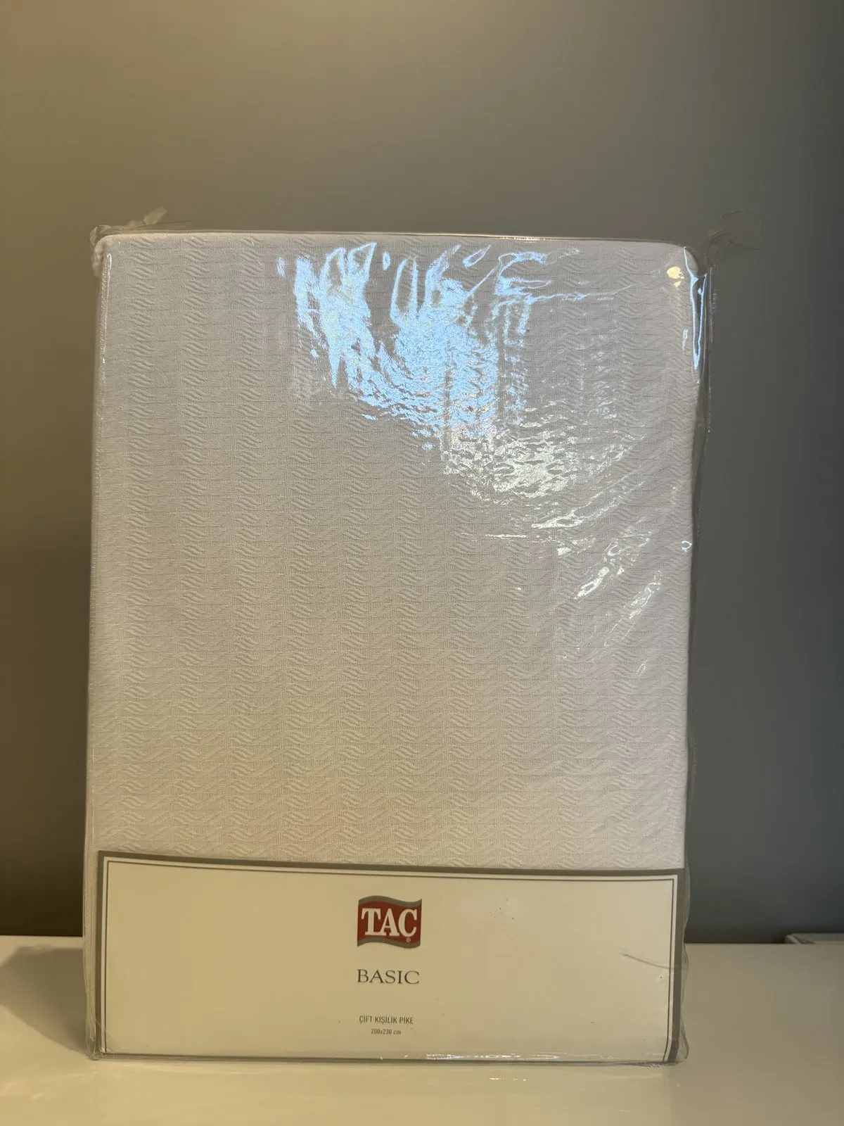 60232358 Tac Basic prekrivač za dve osobe bela  | Tellux - Vaš put do savršenog doma