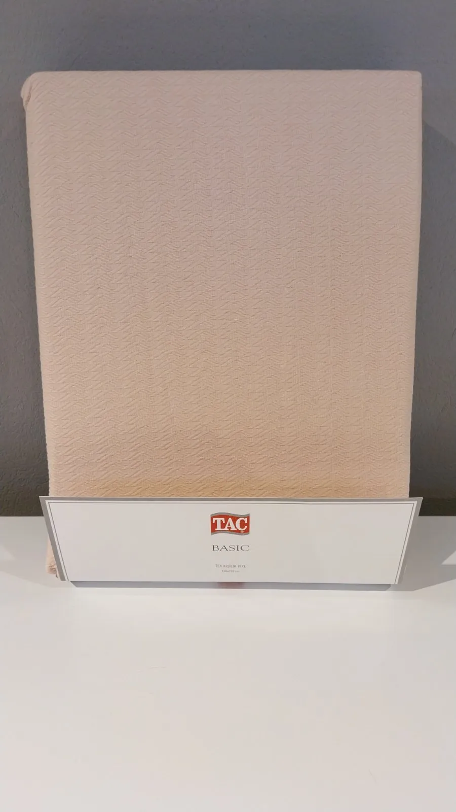 60232359 Tac Basic prekrivač za jednu osobu bež  | Tellux - Vaš put do savršenog doma