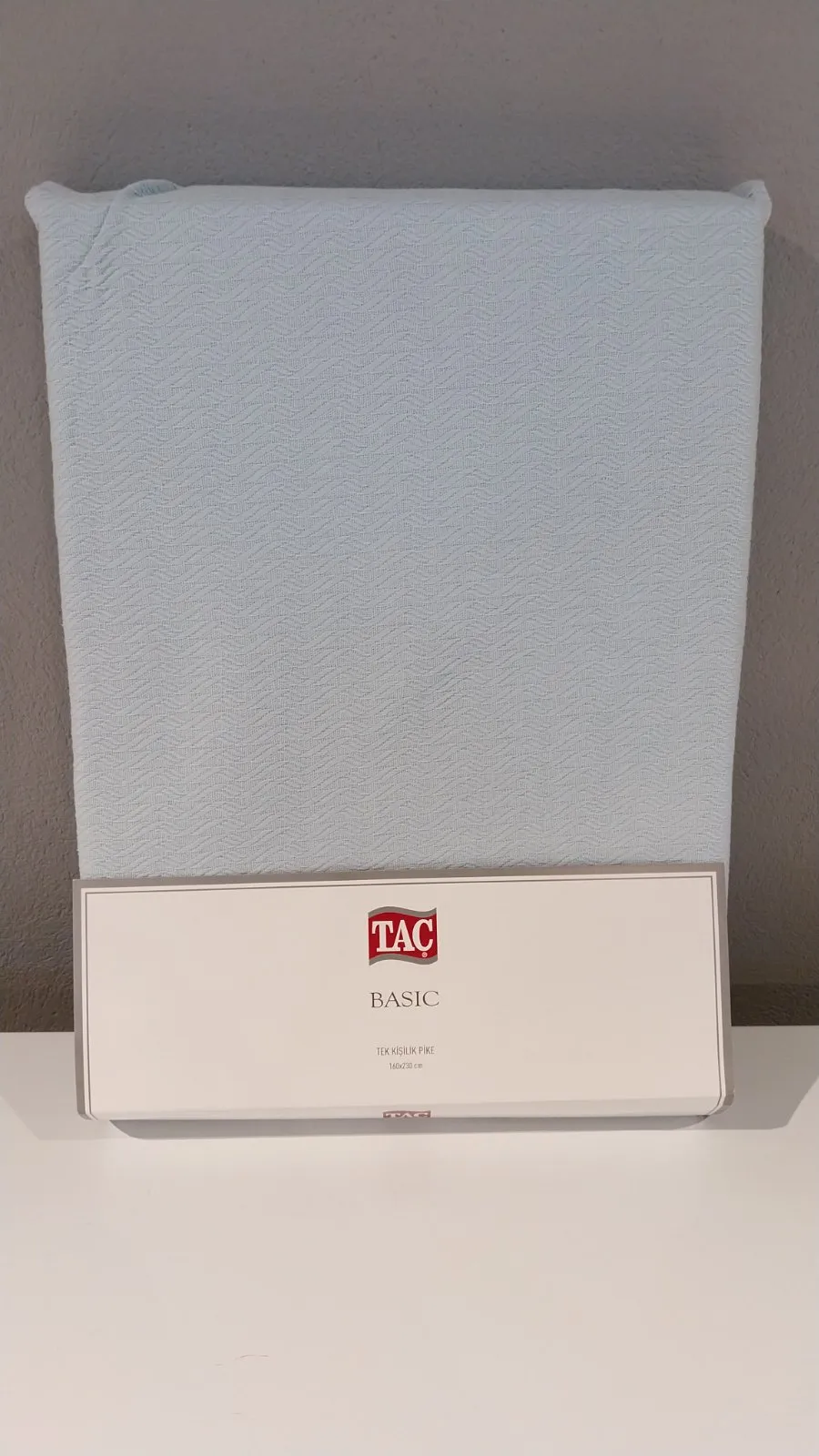 60232374 Tac Basic prekrivač za jednu osobu plava  | Tellux - Vaš put do savršenog doma