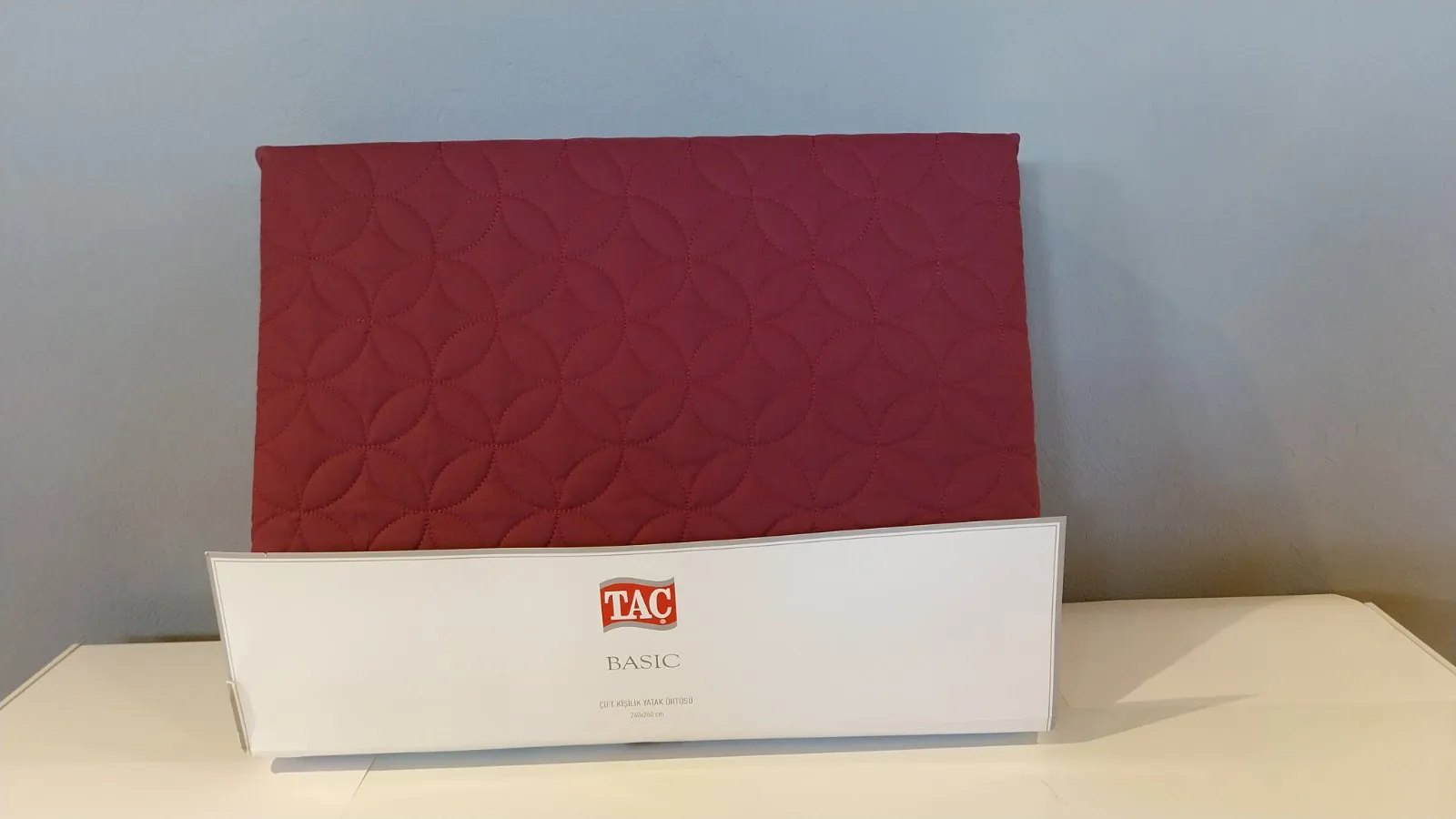 60233369  Tac Basic prekrivač za dve osobe bordo  | Tellux - Vaš put do savršenog doma