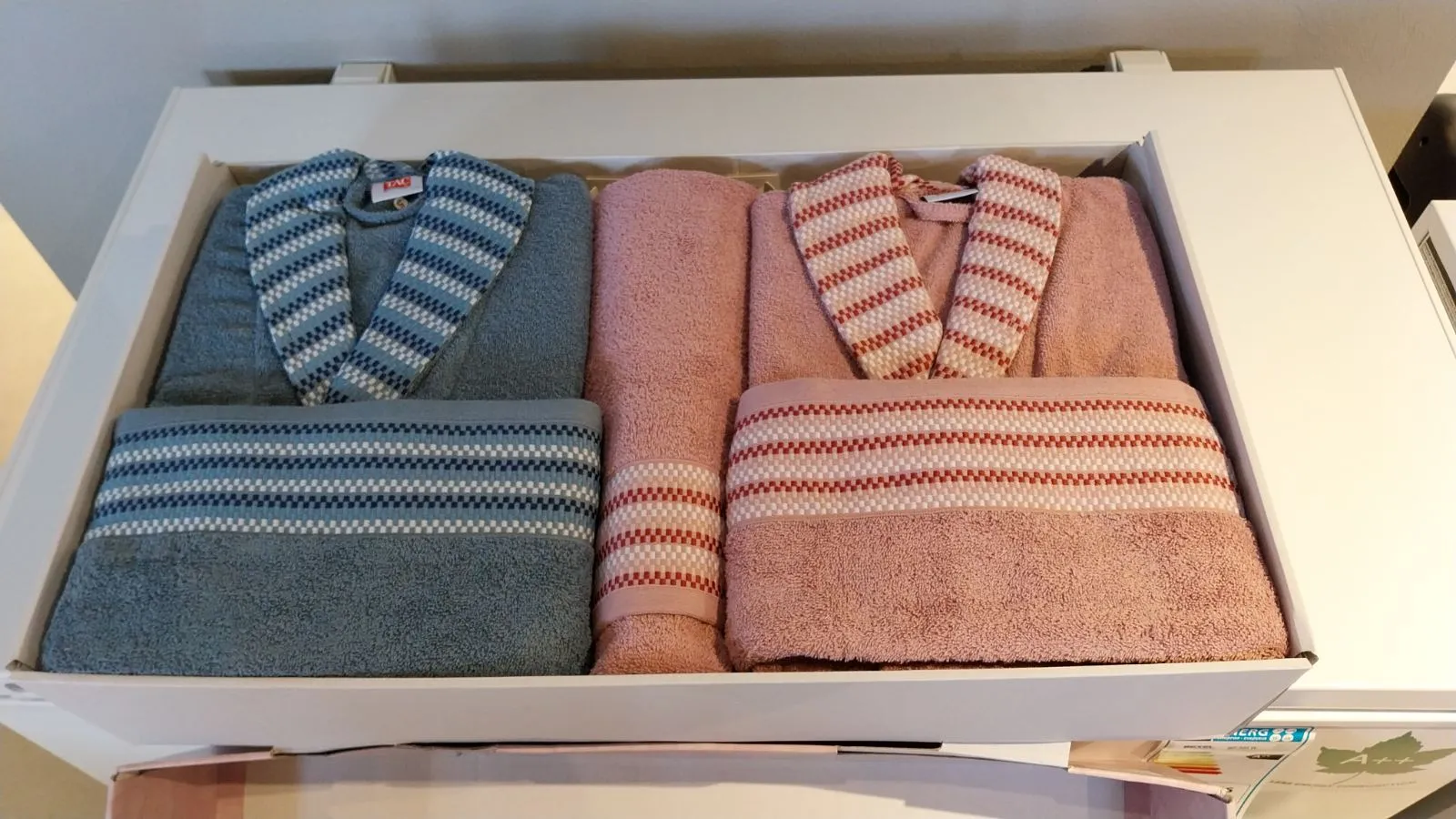 71312696 Tac Alba porodični set bademantila roze  | Tellux - Vaš put do savršenog doma