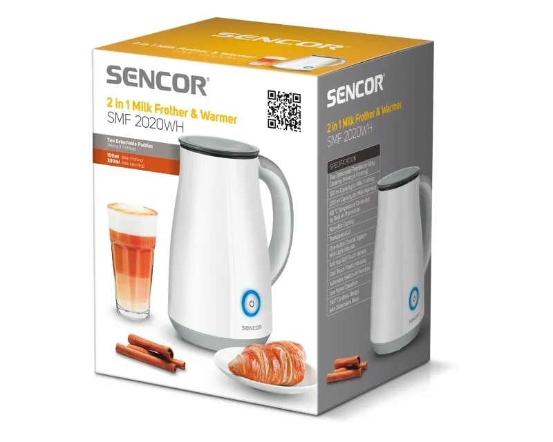 Sencor SMF2020WH Aparat za grejanje i penu od mleka  | Tellux - Vaš put do savršenog doma